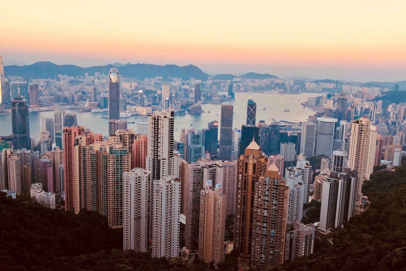 中国香港城市景观